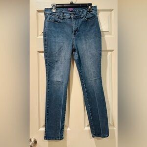 NYDJ MEDIUM WASH JEANS HIGH WAIST SKINNY JEANS W/ LIFT & TUCK TECHNOLOGY